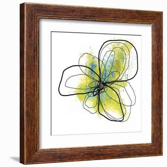 Citron Petals One-Jan Weiss-Framed Art Print