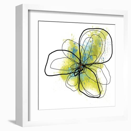 Citron Petals One-Jan Weiss-Framed Art Print