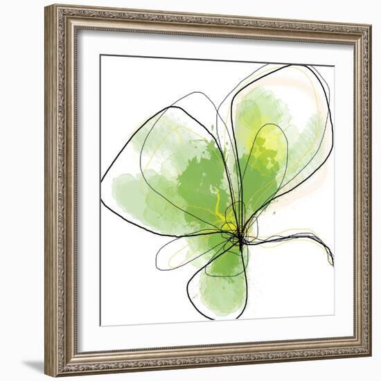 Citron Petals Three-Jan Weiss-Framed Art Print