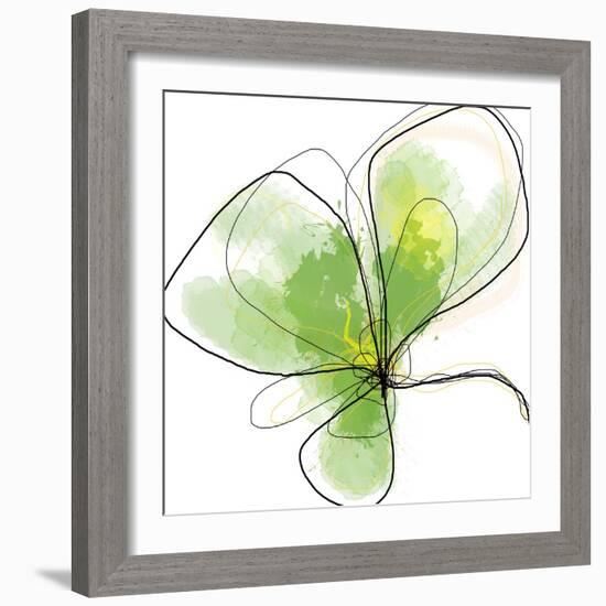 Citron Petals Three-Jan Weiss-Framed Art Print