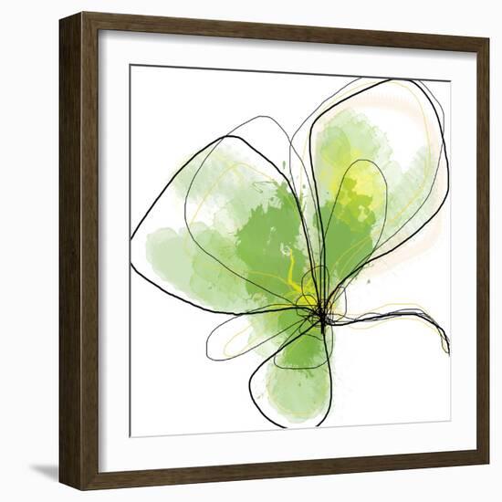 Citron Petals Three-Jan Weiss-Framed Art Print