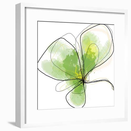 Citron Petals Three-Jan Weiss-Framed Art Print