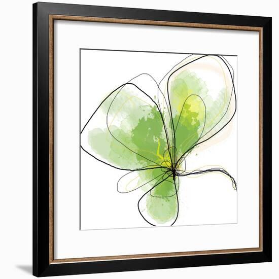 Citron Petals Three-Jan Weiss-Framed Art Print