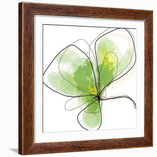 Citron Petals Three-Jan Weiss-Framed Art Print