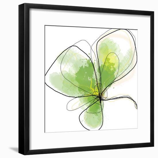 Citron Petals Three-Jan Weiss-Framed Art Print