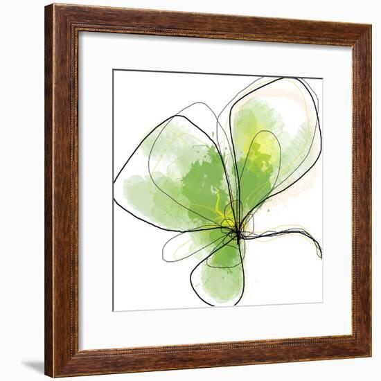 Citron Petals Three-Jan Weiss-Framed Art Print