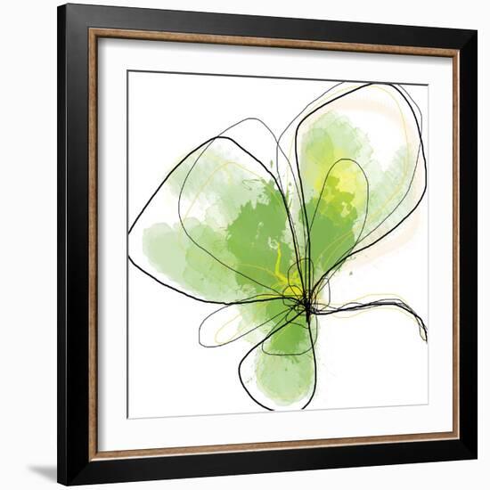 Citron Petals Three-Jan Weiss-Framed Art Print