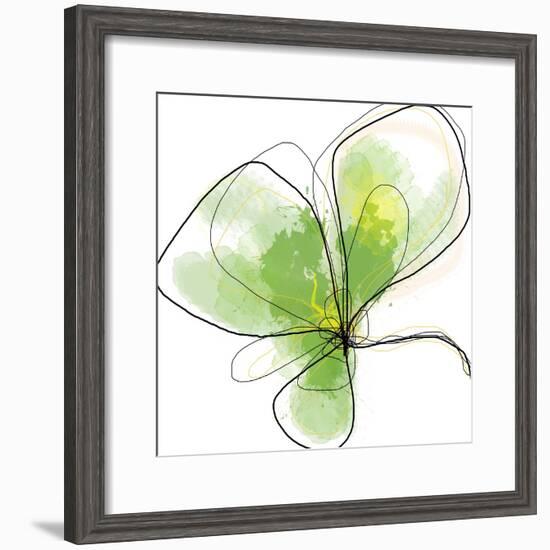 Citron Petals Three-Jan Weiss-Framed Art Print