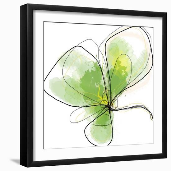 Citron Petals Three-Jan Weiss-Framed Art Print