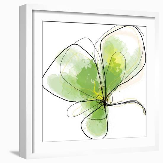 Citron Petals Three-Jan Weiss-Framed Art Print