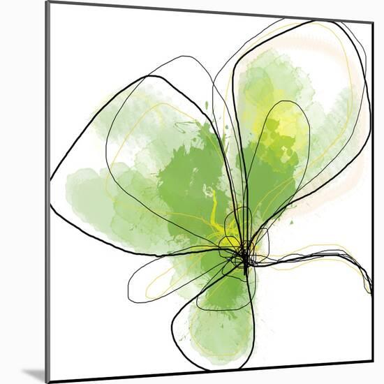 Citron Petals Three-Jan Weiss-Mounted Art Print