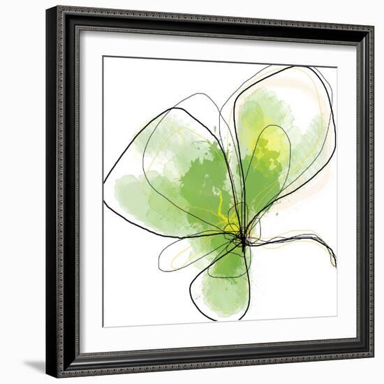 Citron Petals Three-Jan Weiss-Framed Art Print