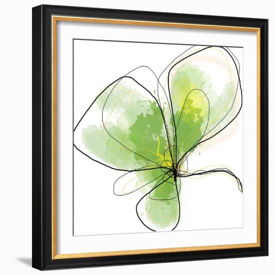 Citron Petals Three-Jan Weiss-Framed Art Print