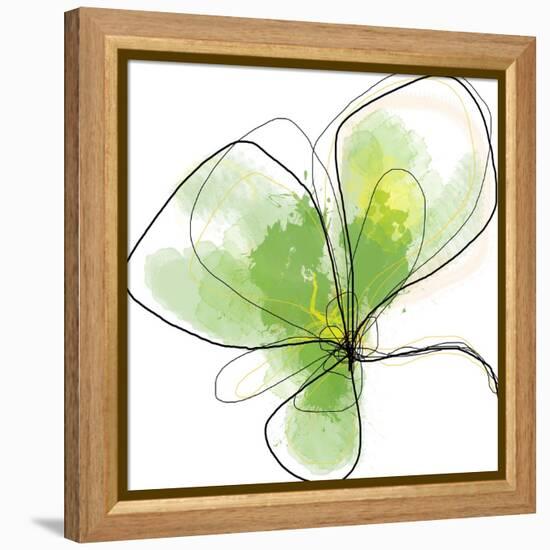 Citron Petals Three-Jan Weiss-Framed Stretched Canvas