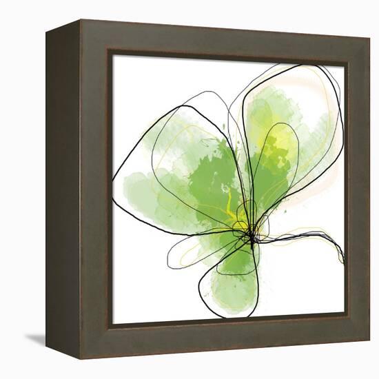 Citron Petals Three-Jan Weiss-Framed Stretched Canvas