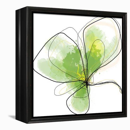 Citron Petals Three-Jan Weiss-Framed Stretched Canvas