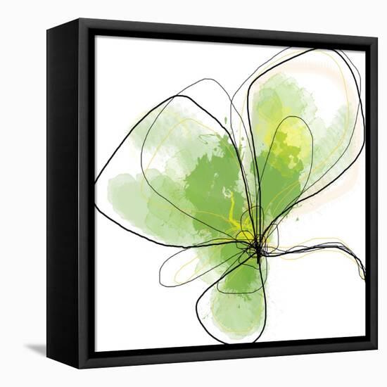 Citron Petals Three-Jan Weiss-Framed Stretched Canvas