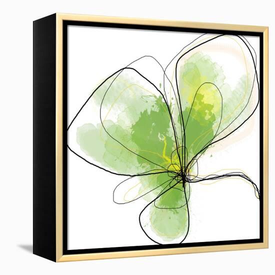 Citron Petals Three-Jan Weiss-Framed Stretched Canvas