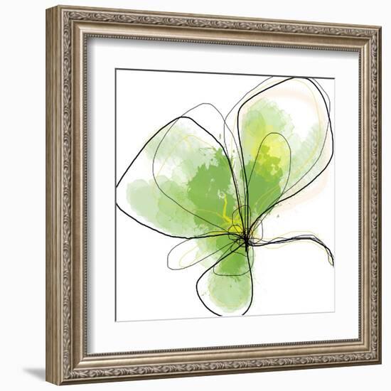 Citron Petals Three-Jan Weiss-Framed Art Print