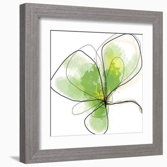 Citron Petals Three-Jan Weiss-Framed Art Print