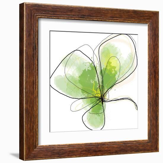 Citron Petals Three-Jan Weiss-Framed Art Print