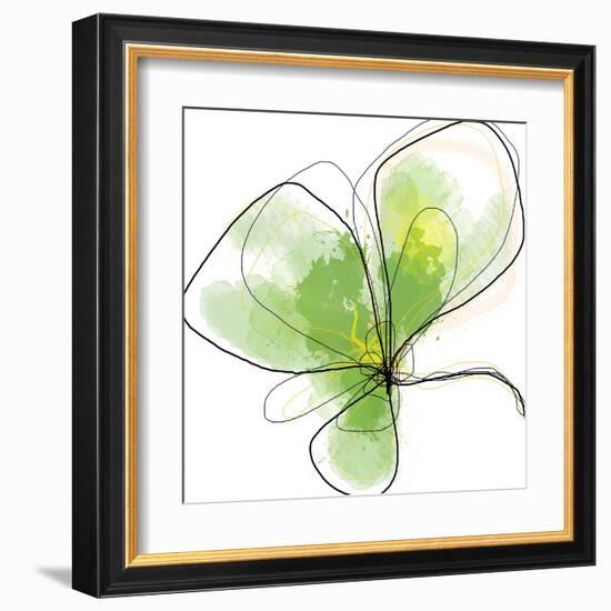 Citron Petals Three-Jan Weiss-Framed Art Print