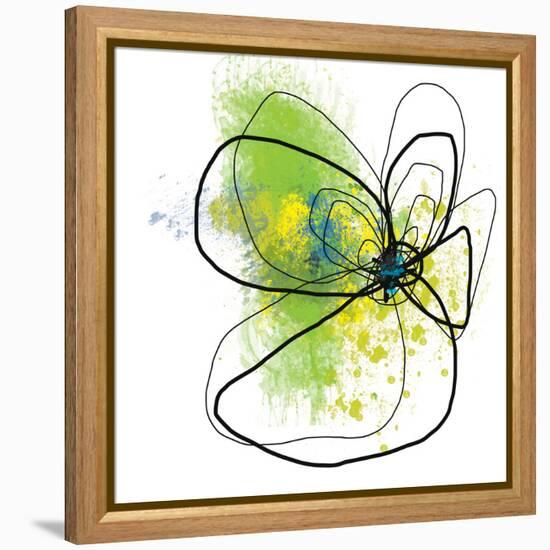 Citron Petals Two-Jan Weiss-Framed Stretched Canvas