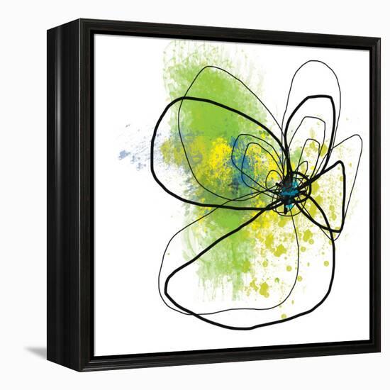 Citron Petals Two-Jan Weiss-Framed Stretched Canvas