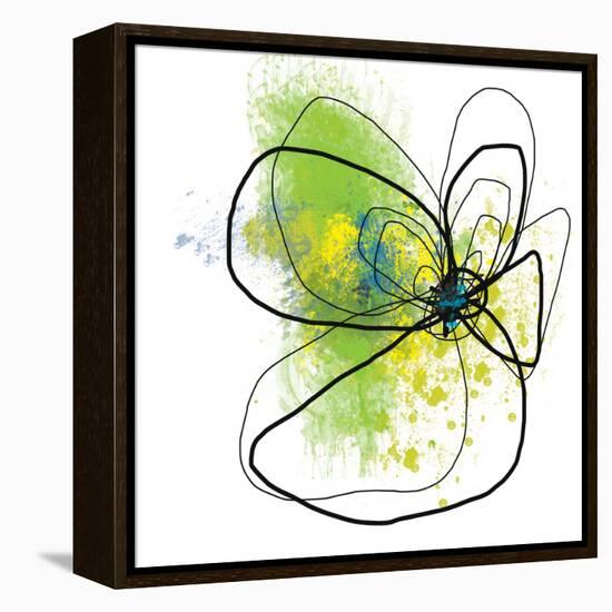 Citron Petals Two-Jan Weiss-Framed Stretched Canvas