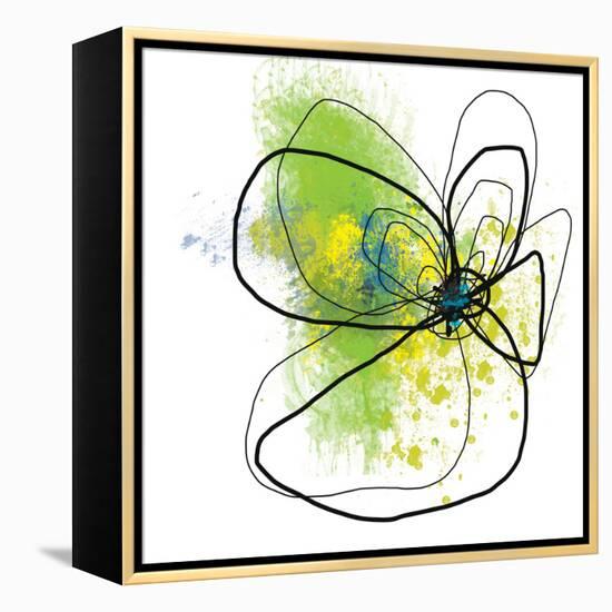Citron Petals Two-Jan Weiss-Framed Stretched Canvas