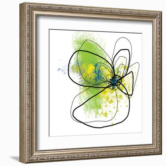 Citron Petals Two-Jan Weiss-Framed Art Print