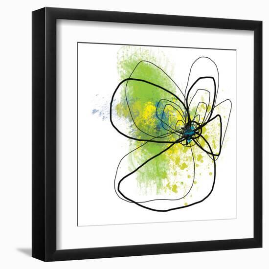 Citron Petals Two-Jan Weiss-Framed Art Print