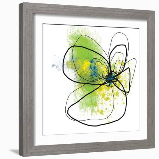 Citron Petals Two-Jan Weiss-Framed Art Print