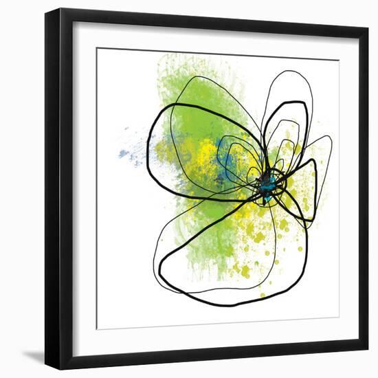 Citron Petals Two-Jan Weiss-Framed Art Print