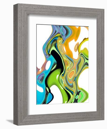 Citrus And Aqua II-Ruth Palmer-Framed Art Print