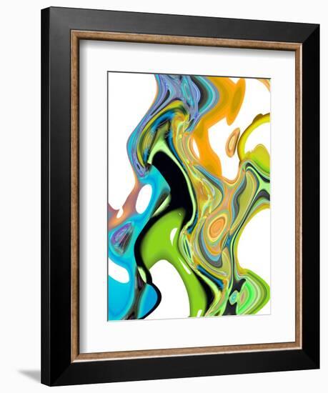 Citrus And Aqua II-Ruth Palmer-Framed Art Print