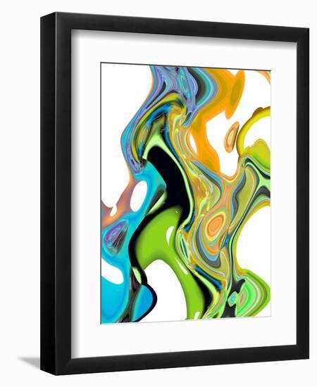 Citrus And Aqua II-Ruth Palmer-Framed Art Print