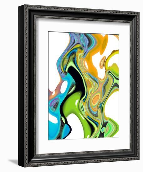 Citrus And Aqua II-Ruth Palmer-Framed Art Print