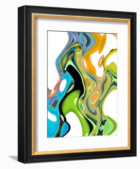 Citrus And Aqua II-Ruth Palmer-Framed Art Print