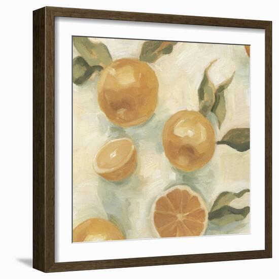 Citrus Study in Oil IV-Emma Scarvey-Framed Art Print
