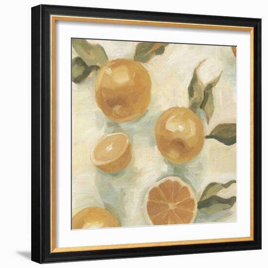 Citrus Study in Oil IV-Emma Scarvey-Framed Art Print