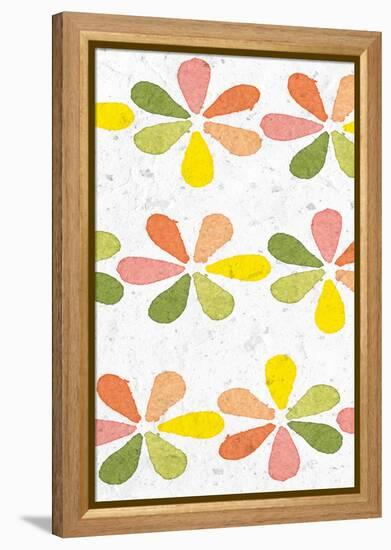 Citrus Tile Pattern II Crop-Elyse DeNeige-Framed Stretched Canvas