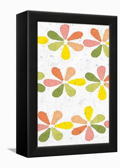 Citrus Tile Pattern II Crop-Elyse DeNeige-Framed Stretched Canvas