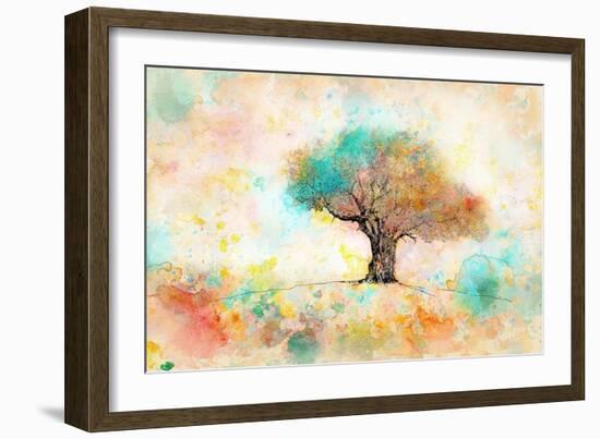 Citrus Tree-Ynon Mabat-Framed Art Print