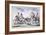 Cits Airing Themselves on a Sunday, 1809-Thomas Rowlandson-Framed Giclee Print