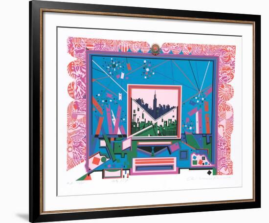 City 359-Risaburo Kimura-Framed Limited Edition