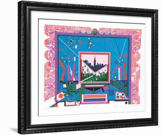 City 359-Risaburo Kimura-Framed Limited Edition