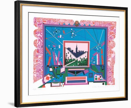 City 359-Risaburo Kimura-Framed Limited Edition