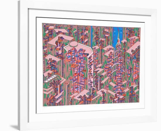 City 366-Risaburo Kimura-Framed Limited Edition