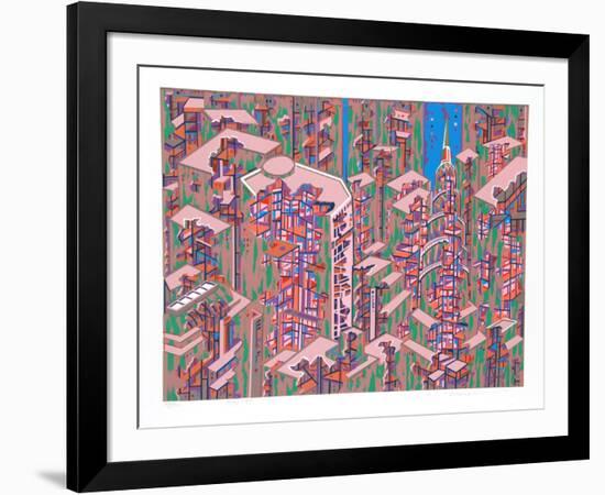 City 366-Risaburo Kimura-Framed Limited Edition